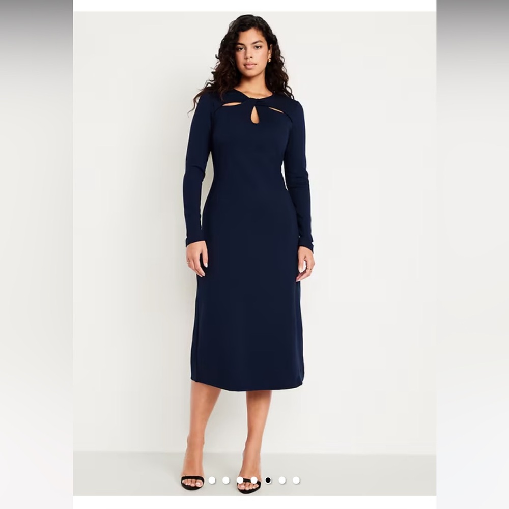 Old Navy Long Sleeve Navy Dress